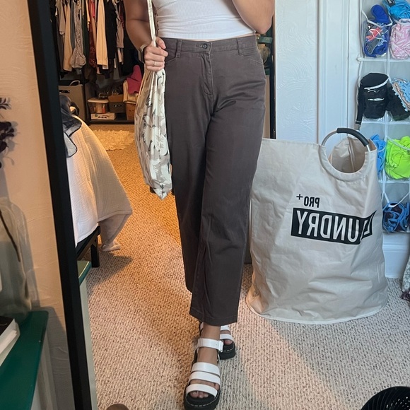 Brown Straight Leg Jeans - Picture 2 of 6